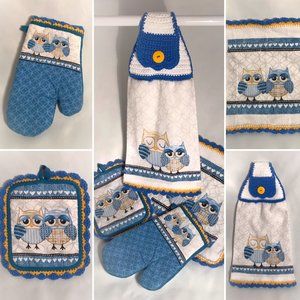 Owls - Hanging Kitchen Towel Set